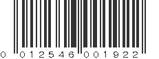 UPC 012546001922