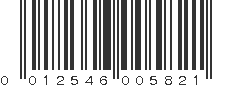 UPC 012546005821