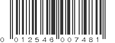 UPC 012546007481