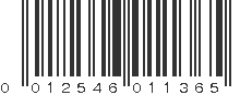 UPC 012546011365