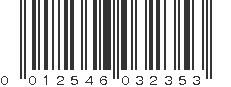 UPC 012546032353