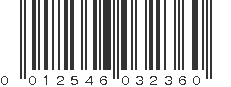 UPC 012546032360