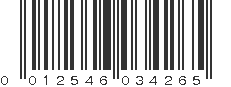 UPC 012546034265