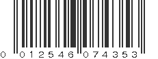 UPC 012546074353