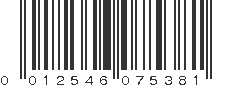 UPC 012546075381