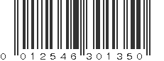 UPC 012546301350