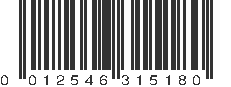 UPC 012546315180