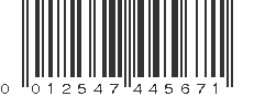 UPC 012547445671