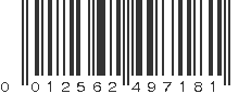 UPC 012562497181