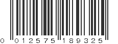 UPC 012575189325