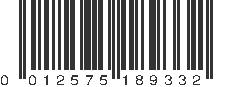 UPC 012575189332