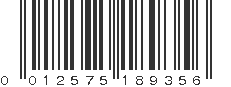 UPC 012575189356