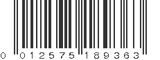 UPC 012575189363