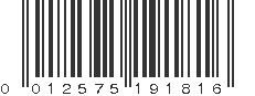 UPC 012575191816