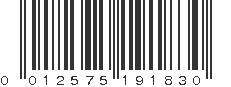 UPC 012575191830