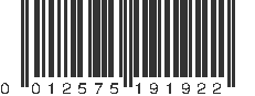 UPC 012575191922