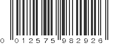 UPC 012575982926