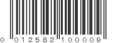 UPC 012582100009