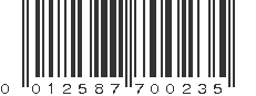 UPC 012587700235