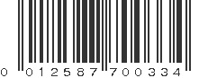 UPC 012587700334