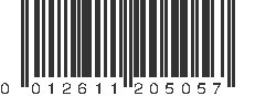 UPC 012611205057