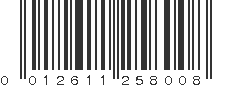 UPC 012611258008