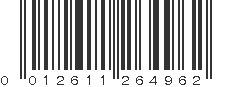 UPC 012611264962