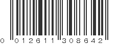 UPC 012611308642