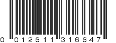 UPC 012611316647