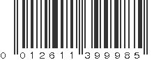 UPC 012611399985