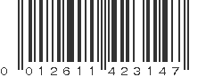 UPC 012611423147