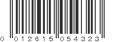 UPC 012615054323