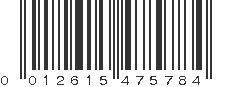 UPC 012615475784