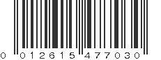 UPC 012615477030