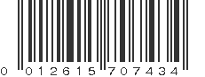 UPC 012615707434