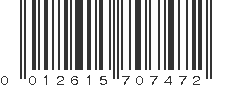 UPC 012615707472