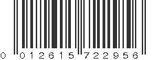 UPC 012615722956