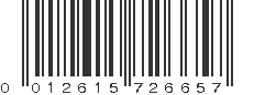 UPC 012615726657