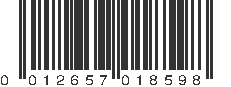 UPC 012657018598