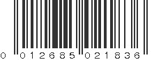 UPC 012685021836