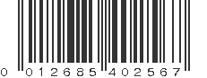 UPC 012685402567