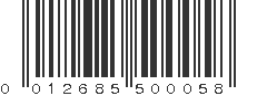 UPC 012685500058