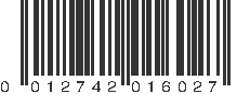 UPC 012742016027