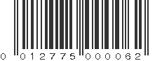 UPC 012775000062