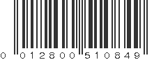 UPC 012800510849