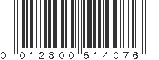 UPC 012800514076