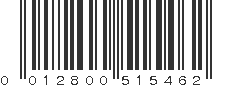 UPC 012800515462