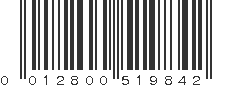 UPC 012800519842