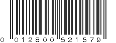 UPC 012800521579