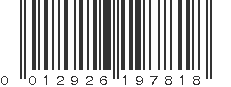 UPC 012926197818